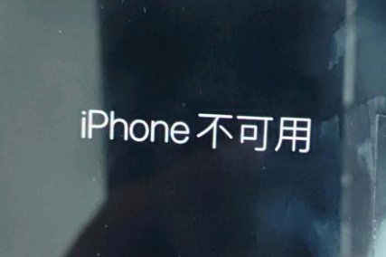 上虞苹果服务网点分享锁屏界面显示“iPhone 不可用”如何解决 